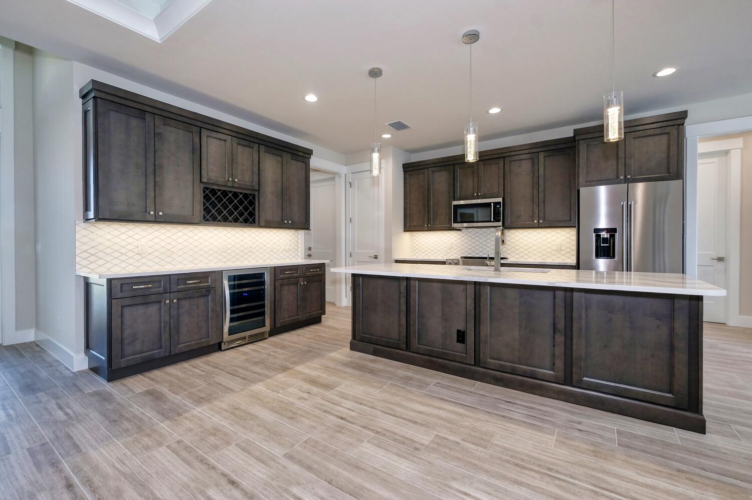 Picture of the kitchen of the model home Serenity