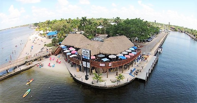 Picture showing the Cape Coral Boat House and Tiki Bar