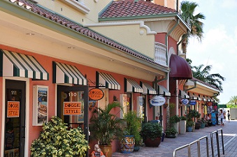 Picture showing the shops at Cape Harbour