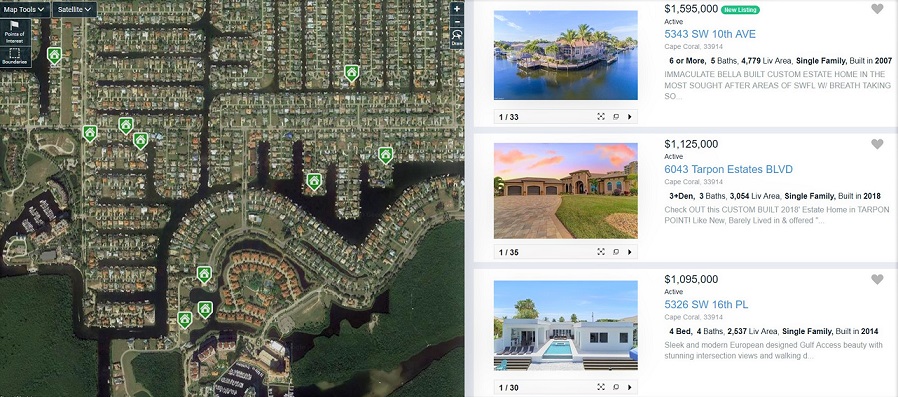 Bild der MLS Datenbank Florida zur Suche nach Immobilien