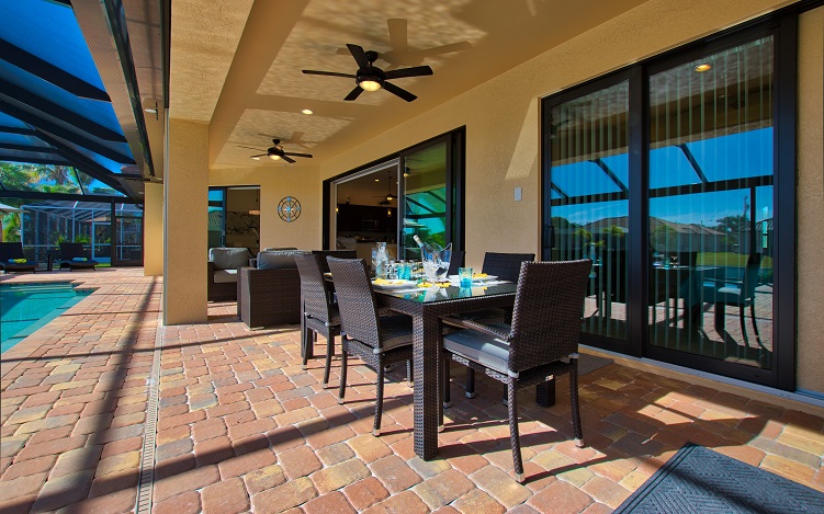 Picture of the New Construction Model Sunset Bay 2 version 2 showing the lanai