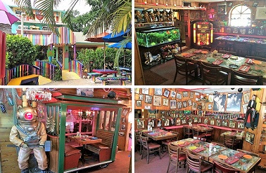 Picture showing the building and establishments at the Bubble Room on Captiva Island