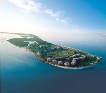 Picture showing an aerial from the north end of Captiva Island