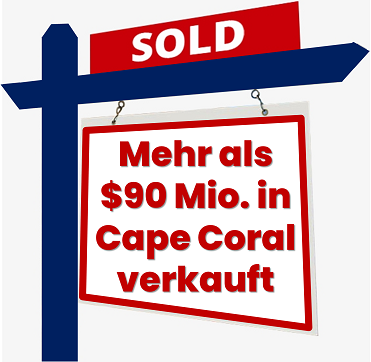Cape Coral Immobilien verkauft - Bild eines Verkaufsschildes